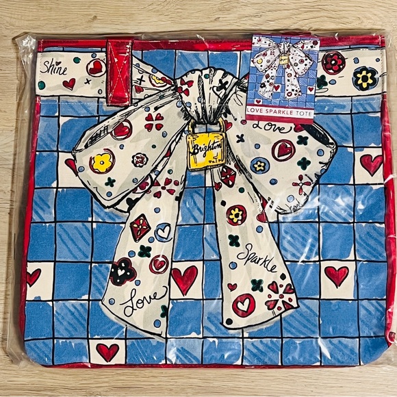 BRIGHTON Love Sparkle Bow Tote NWT - Picture 6 of 10